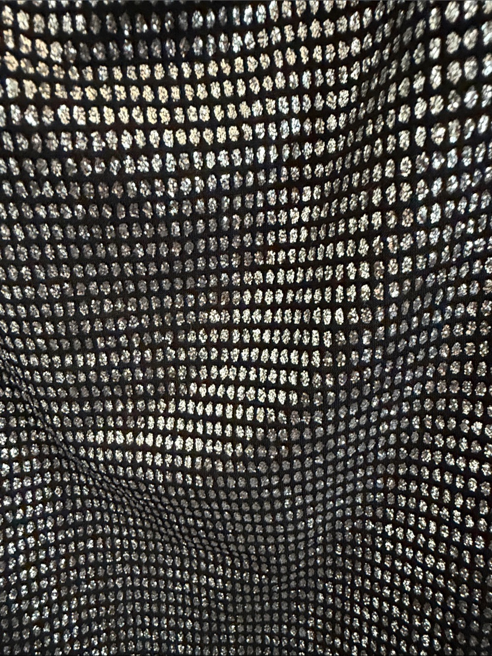 Topshop Silver Metallic Shimmer Cowl Neck Mini Slip Dress US 2 Y2K Party Club - Picture 5 of 9